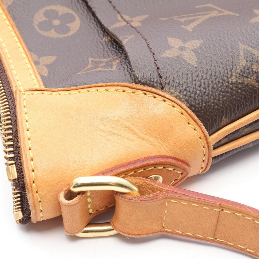 Louis Vuitton Odeon Shoulder Bag Canvas Leather Monogram Brown - Picture 6 of 7
